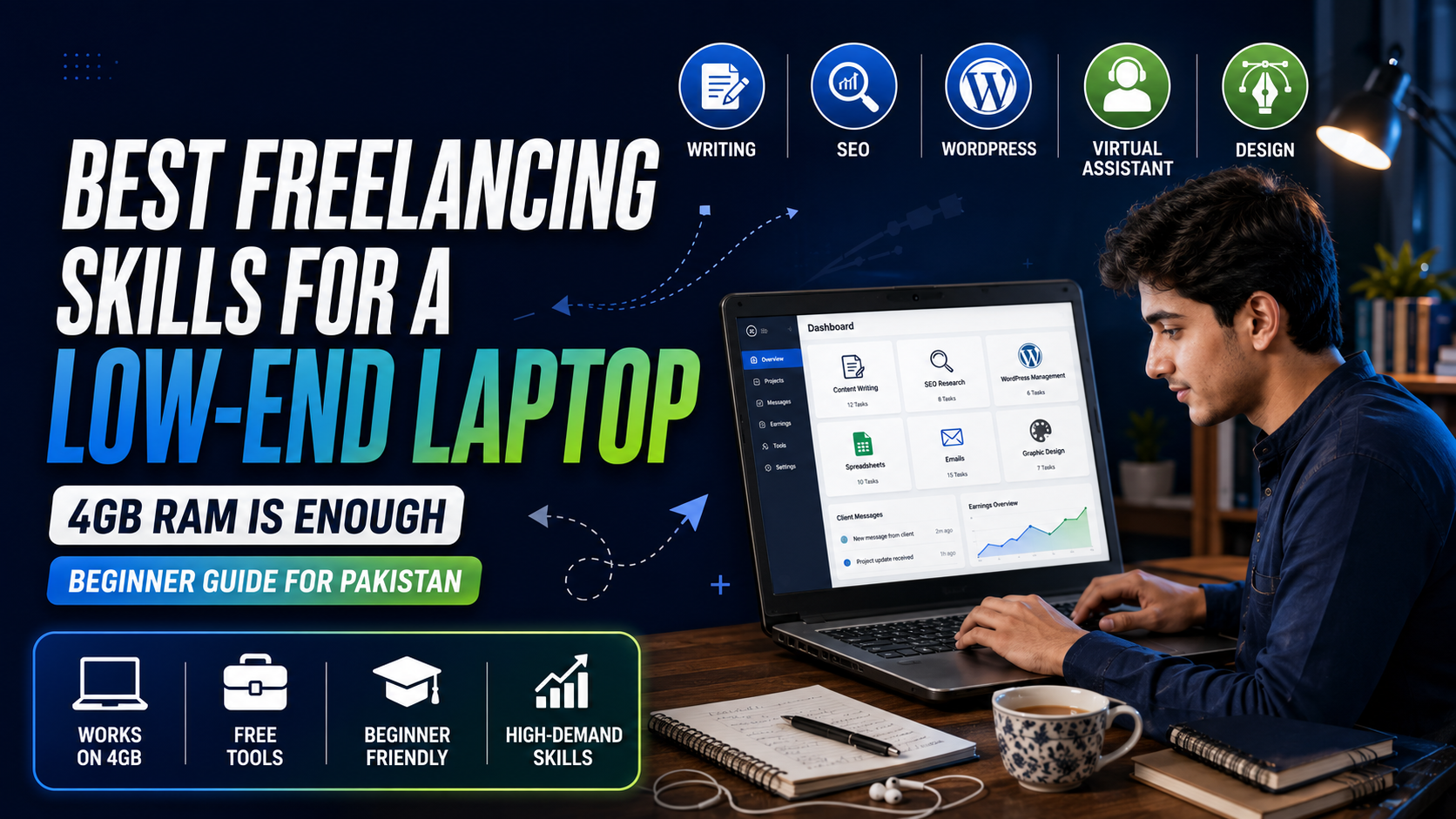 13 Best Freelancing Skills for a Low-End Laptop